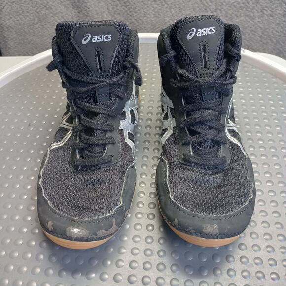 Asics Kids Matflex Leather Wrestling Athletic Sports Shoes - Picture 1 of 8